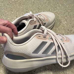 Adidas Women's Soft Pink and Gray Sneakers Runfalcon 3.0